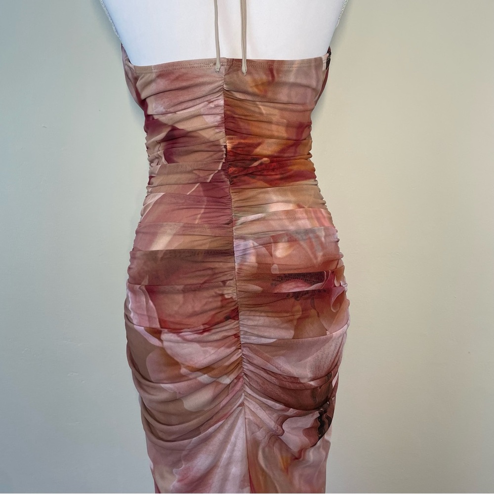 Windsor McKenzie Floral Halter Mermaid Formal Dress - Picture 3 of 8